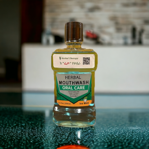 Habesha Herbal Mouthwash Made from Garden Gress 250ml (8.3Fl.Oz)